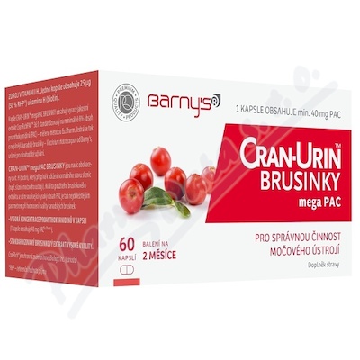 Barnys Cran-Urin megaPAC brusinky cps. 60