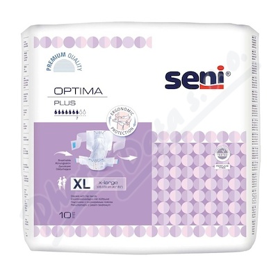 Seni Optima Plus Extra Large inkon. plenk. kalh. 10ks