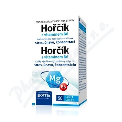 Biotter Hok 125mg s vitamnem B6 tbl. 50