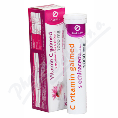 Vitamin C 1000mg echinacea eff. tbl. 20 Galmed