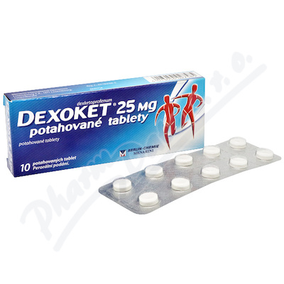 Dexoket 25mg tbl. flm. 10x25mg II