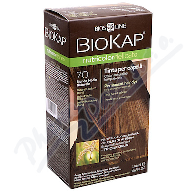 BIOKAP Barva na vlasy 7. 0 Blond pr. stedn 140ml