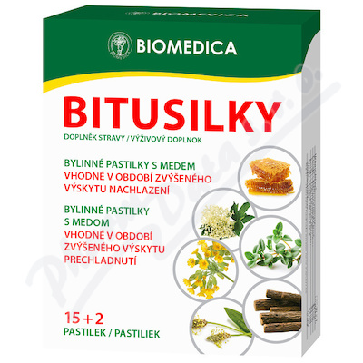 Bitusilky bylinn pastilky s medem 15+2ks