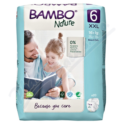 Bambo Nature 6 dts. plenkov kalhotky 16+ kg 20ks