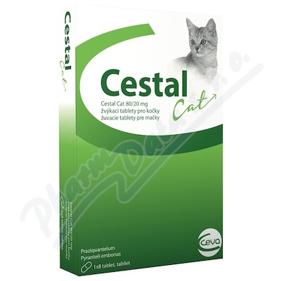 Cestal Cat 80-20mg vkac tablety pro koky tbl. 8
