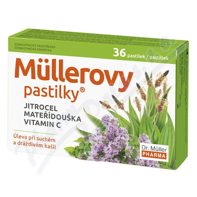 Mllerovy pastilky s jitrocelem a mated. 36ks ZP