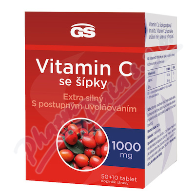 GS Vitamin C1000 se pky tbl. 50+10