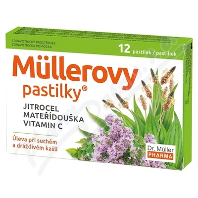 Mllerovy pastilky s jitrocelem a mated. 12ks ZP