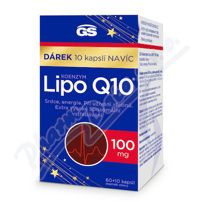 GS Koenzym Lipo Q10 100mg cps. 60+10 drek